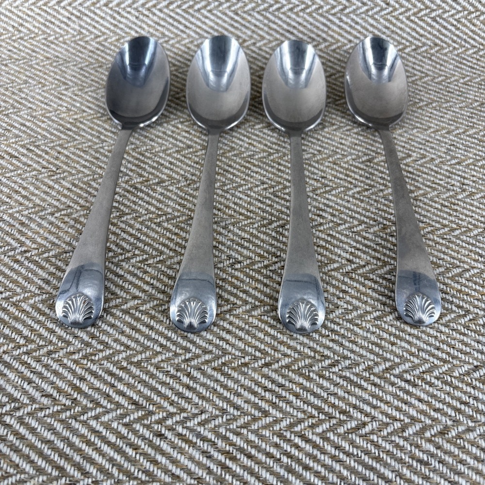 Reed & Barton Select Seychilles Seashell Stainless Steel 4 Tablespoons - Picture 3 of 5